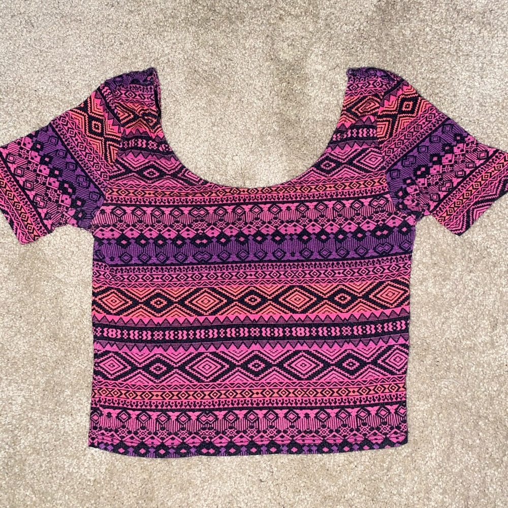 Bethany Mota X Aeropostale Tribal Crop Top